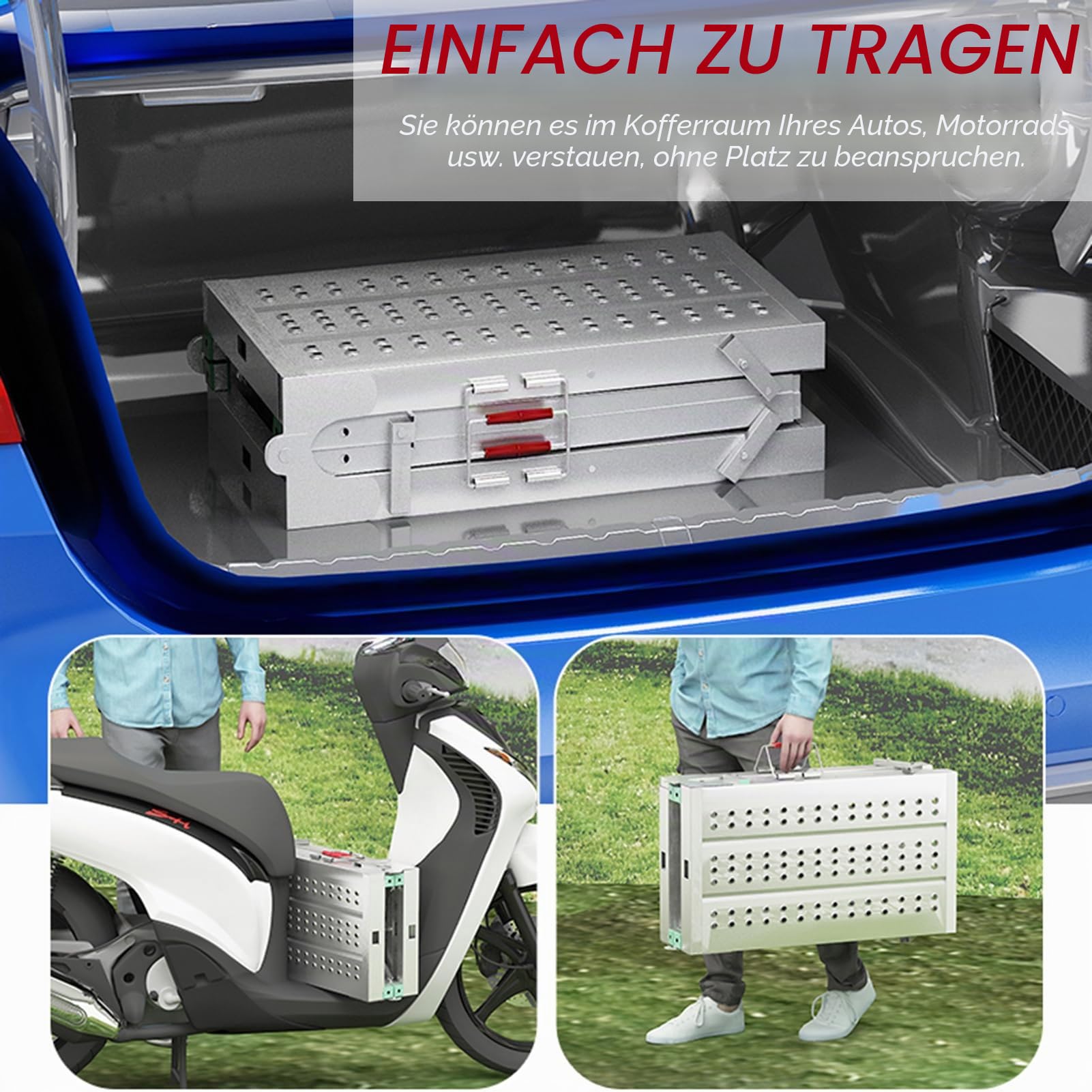 HIYOUGO Arbeitsplattform, Klappbare Tragbare Gerüst, Arbeitsgerüst