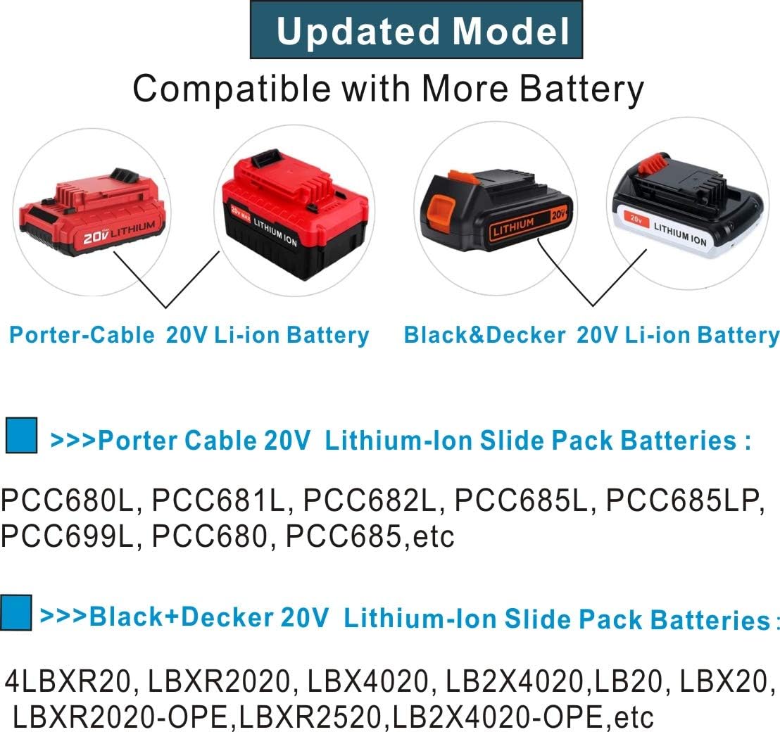 Buy Lalafo Upgraded Replacement Porter Cable Pcc692l v Max Lithium Ion Battery Charger Also For All Black Decker v Max Lithium Battery Or Charger Online In Germany B0rg7y8r Buy Lalafo Upgraded Replacement Porter Cable Pcc692l v Max Lithium Ion Battery Charger Also For All Black Decker v Max Lithium Battery Or Charger Online In Germany B0rg7y8r