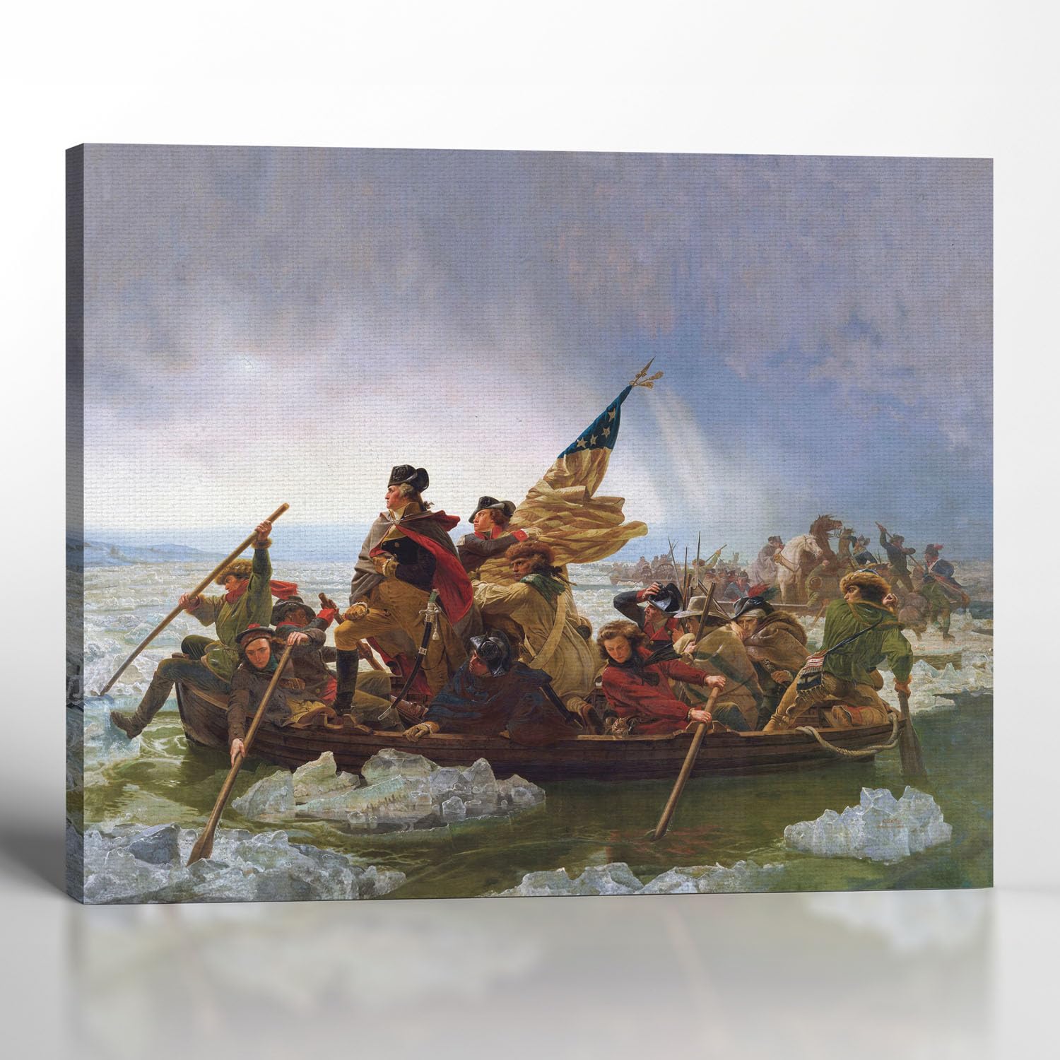 Amazon.com: Washington Crossing the Delaware Canvas Frame, George