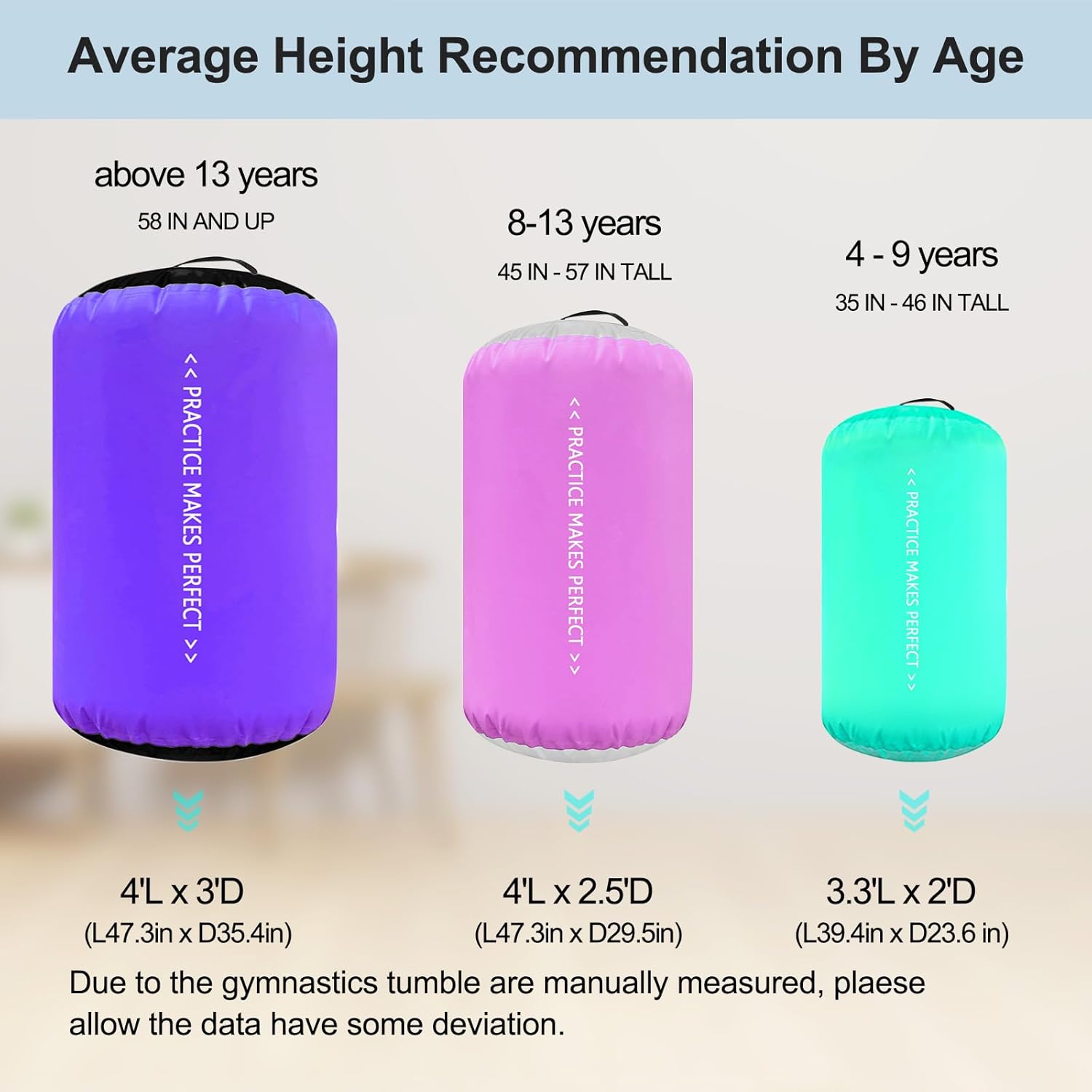 VOFiTNY Air Mat Tumble Track Springboard Inflatable Pump with 4 Nozzles 110-120V AC