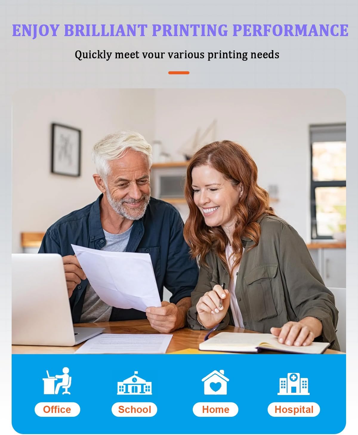 TN227 Toner Cartridge 4 Pack (1BK/1C/1M/1Y) Replacement for Brother TN227C, TN227M, TN227Y, TN227BK Toner Cartridge Compatible for MFC-L3770CDW MFC-L3710CW HL-3210CW HL-3230CDW Printers