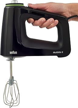 Braun MultiMix Hand Mixer, 1, Black & MQ5025 Hand Blender Multiquick Vario, MQ5025, Black