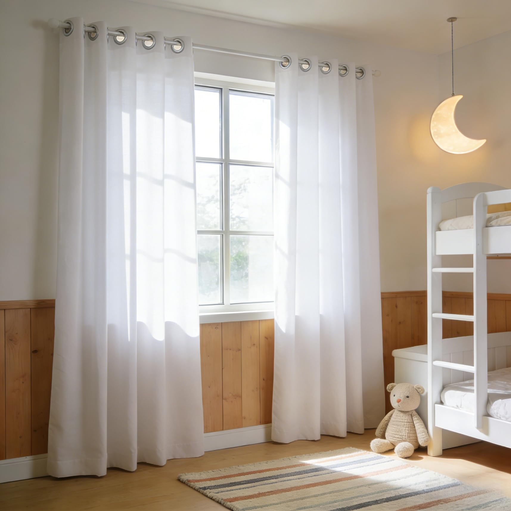 Rideau occultant thermique pour chambre et salle à manger lumineuse
