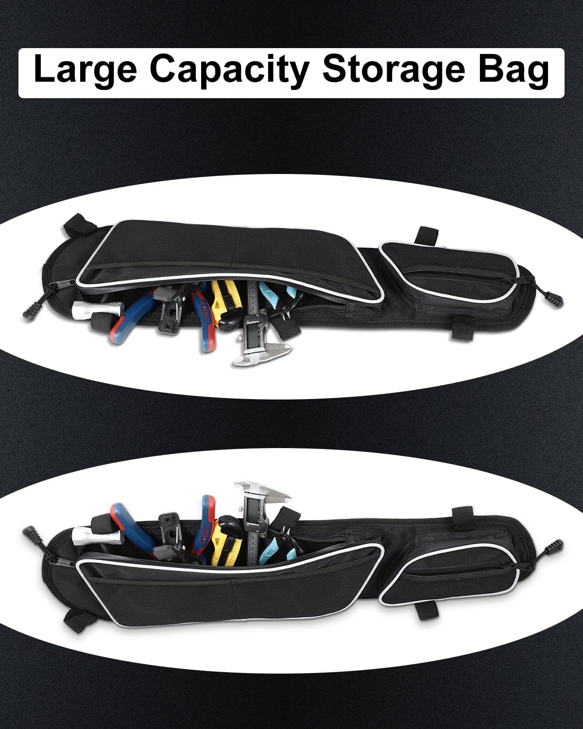 Maverick X3 Storage Bags - Front Door Bags with Knee Pad, Waterproof, Compatible with 2017-2024 Cam Am Maverick X3 MAX Turbo R X DS RS RR XMR XRC