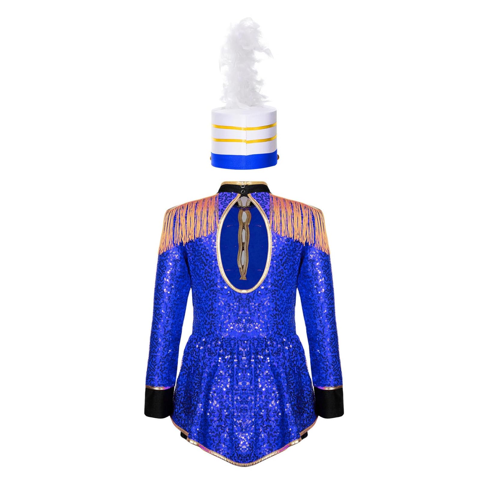 iiniim Ringmaster Body Da Maestro Di Circo Strass Cappello Halloween Festa Carnevale