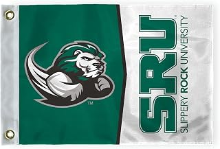 AGAS Slippery Rock SRU Pennsylvania University The Rocky Rock Golf Flags Brass Grommets 6x8 inches, Waterproof Durable 200D Nylon, Ideal for Backyard Practice Mini Putting Green, Golf Courses, Country Club