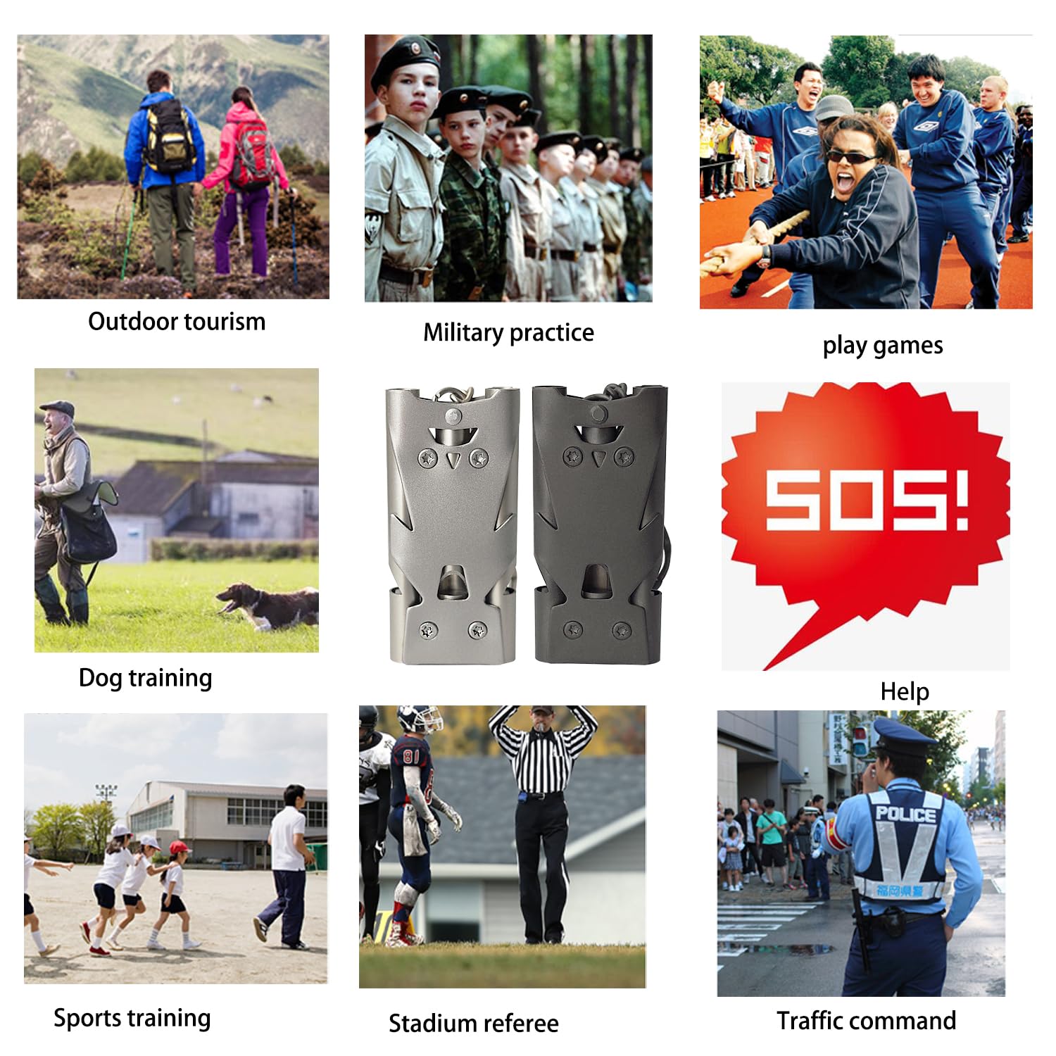 WANYIG 2 sztuki gwizdek awaryjny 150 db gwizdek sygnalizacyjny 304 stal szlachetna gwizdek ratunkowy gwizdek survivalowy sędziowski gwizdek do nauki sportu z breloczkiem do kluczy