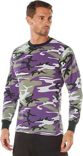 Rothco Mens Long Sleeve Color Camo T-Shirt
