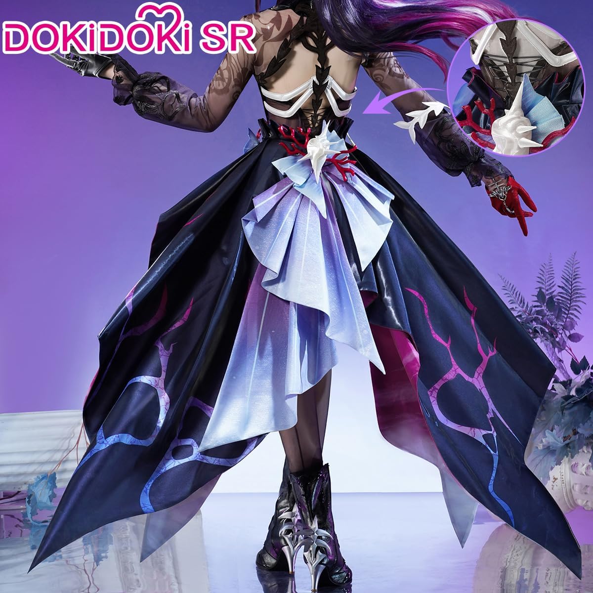 KIRA KIRA Hysilens Cosplay Costume Doki-SR Full Set Game Honkai Star Rail Hysilens Cosplay HSR Halloween Costume image 2