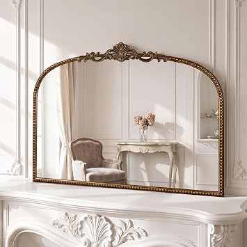 40"x 30" Wall Mirror, Ornate Gold Vintage Mirror