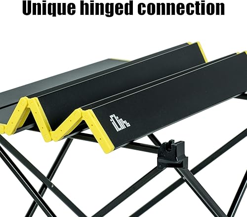 Miniatura 8 de iClimb 1 silla ligera compacta antihundimiento de dos alturas y 1 paquete de mesa plegable, ultraligero y compacto para adultos, al aire libre,