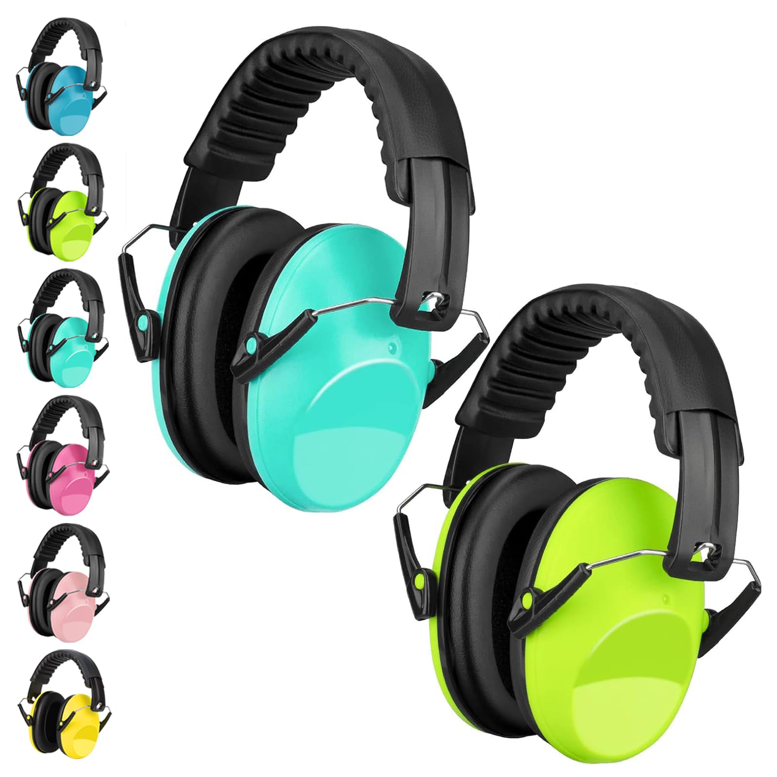 Kids Ear Defenders 2 Pack, BraveKoi Children Noise Cancelling Headphones 26dB SNR Foldable Adjustable Hearing Protection Noise Cancelling Earmuffs for Autism, Boys, Girls, Toddlers (Age 3-16 Year Old) — image 1