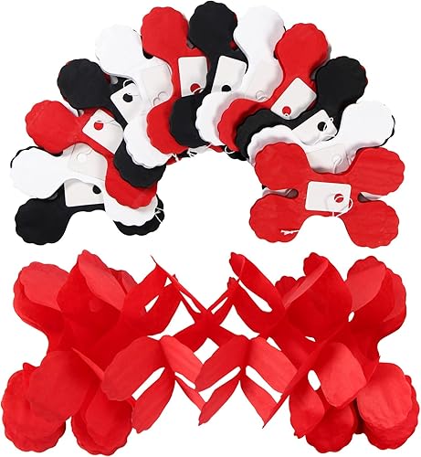 Miniatura 3 de Guirnalda de serpentinas para decoración de fiesta azul y plateado pancarta colgante de trébol de cuatro hojas de 157 pies suministros de fiesta de