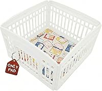 Vista 12 de PJYuCien Alfombra lavable para perro para corralito de juegos, 36”x 36”, almohadillas reutilizables para orina de cachorros a prueba de fugas