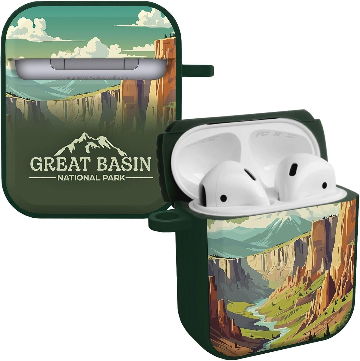 Affinity Bands National Parks HDX Case Cover Compatible with Apple AirPods Pro 1 & 2 (Acadia)