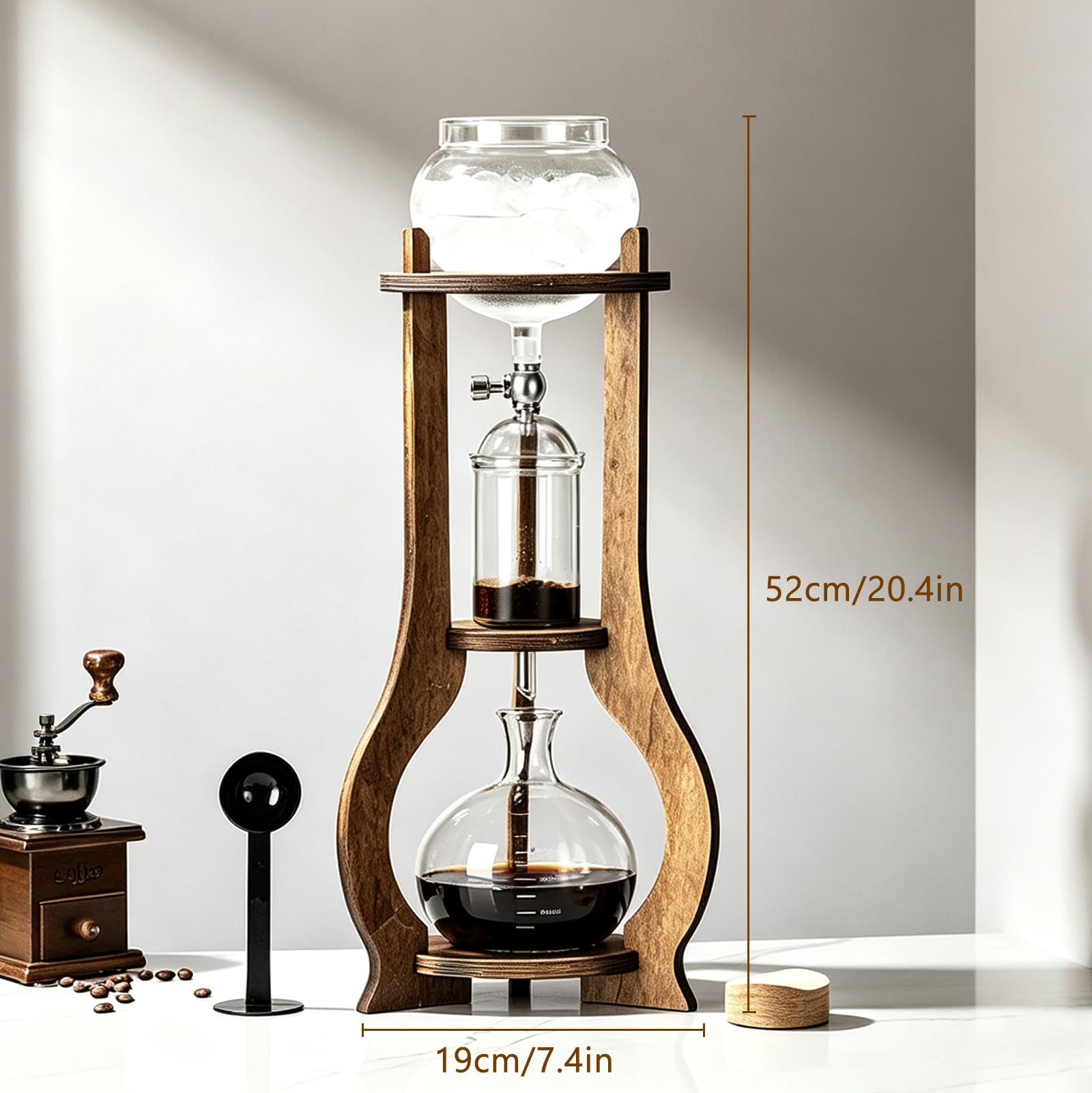 Dzbanek do kawy z mrożonym filtrem Ekspres do kawy Cold Brew Regulowana prędkość Do domu lub kawiarni