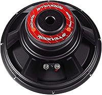 Vista 5 de Rockville RVP12W4 600W 12" Subwoofer de DJ PA Raw de 4 ohm, cono reforzado con fibra, alta excursión, graves profundos, para actuaciones en vivo