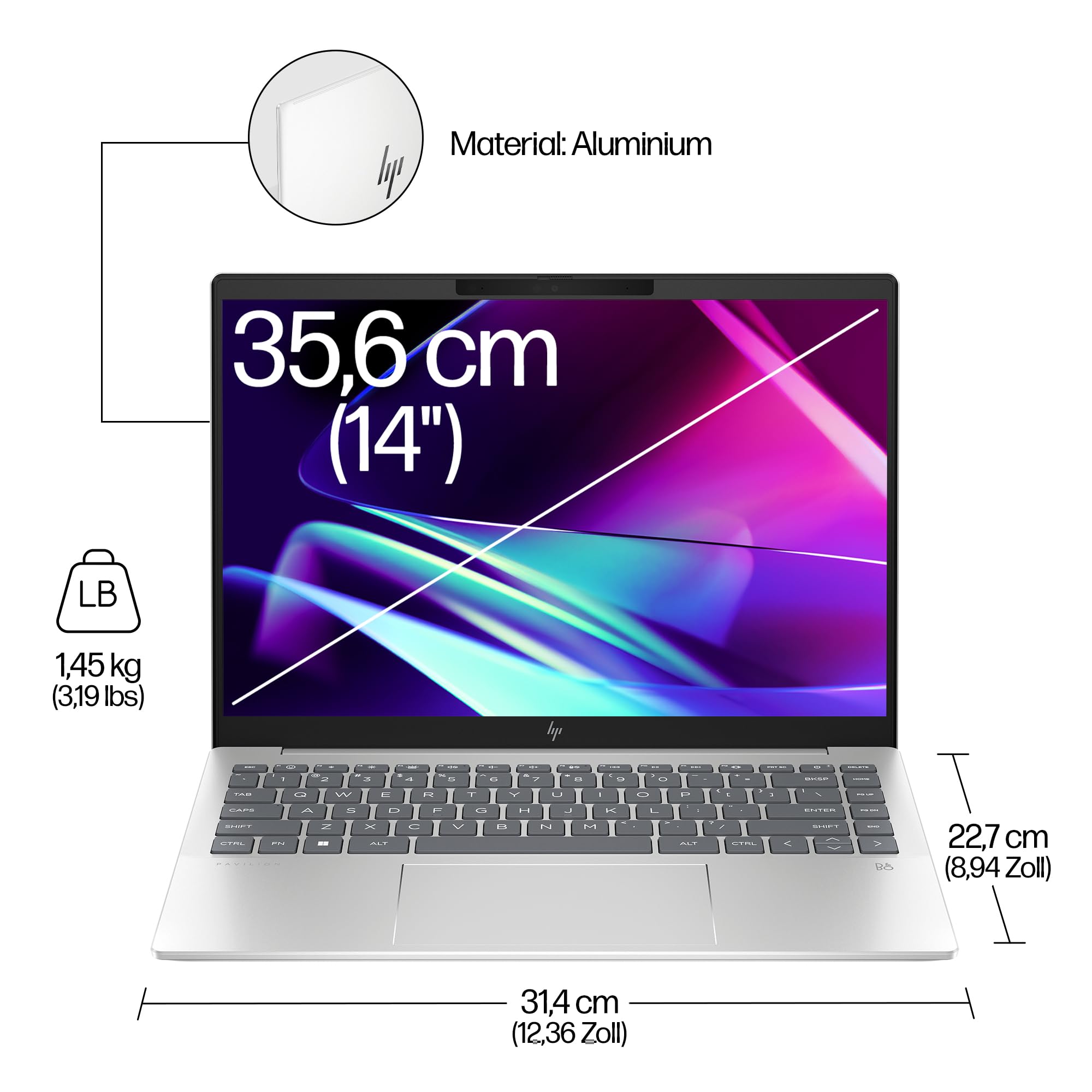 HP Pavilion Plus Laptop | Intel Core Ultra 7 155H | AI Optimised