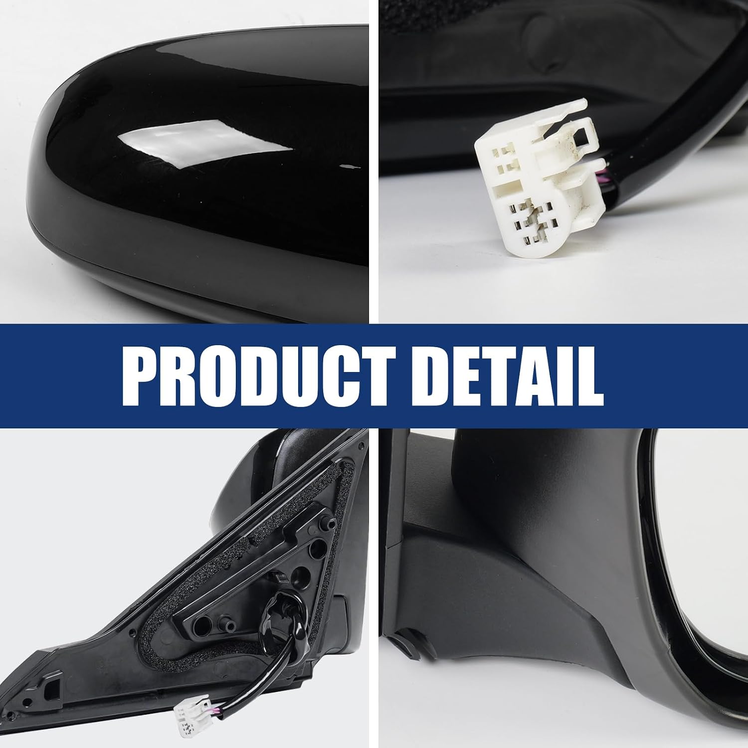 Left Side Rear View Mirror for 2015 2016 2017 Toyota Camry 5Pins Black image 3