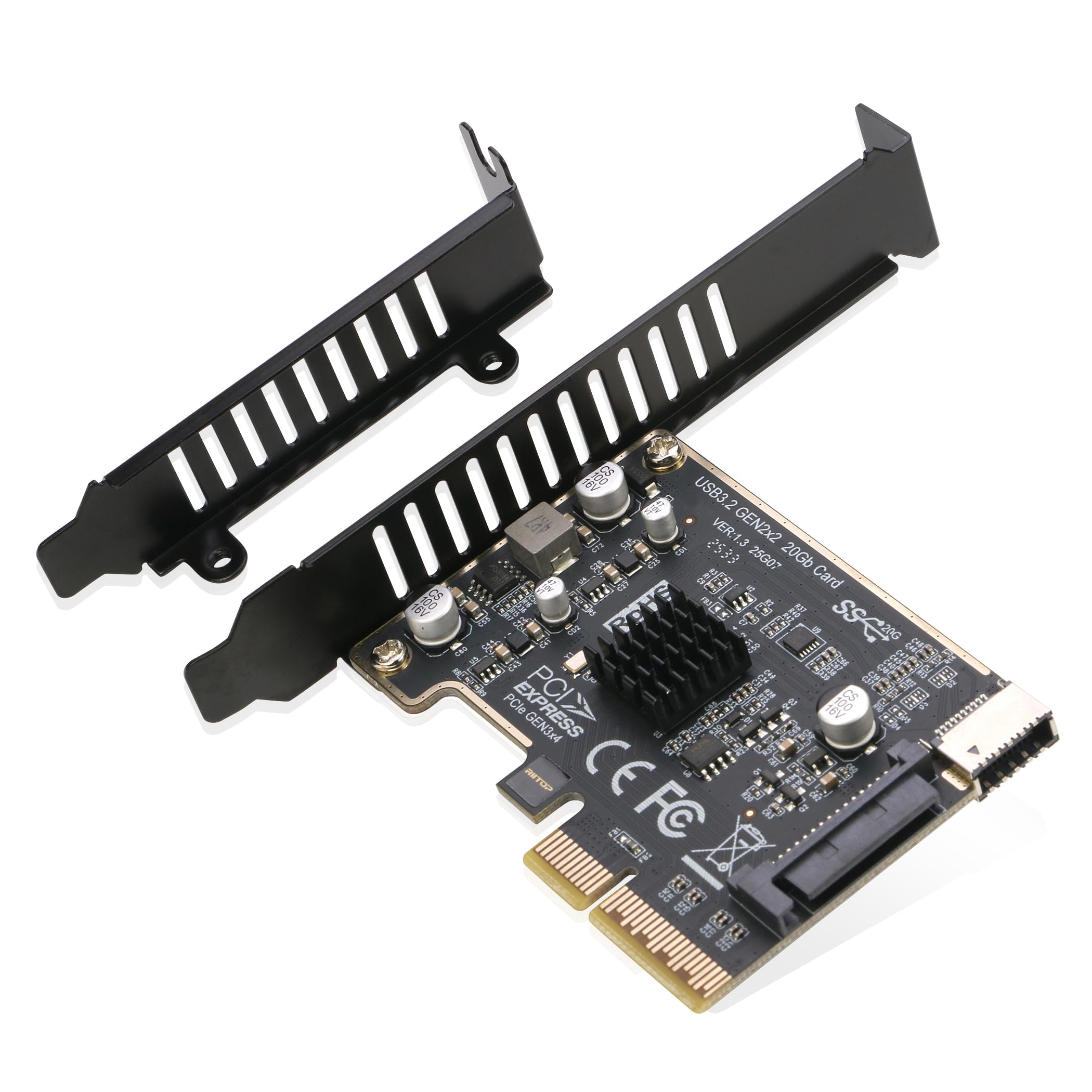 Carte PCIe vers Type-E : Connectez vos Appareils USB-C en Façade de Bureau - 8
