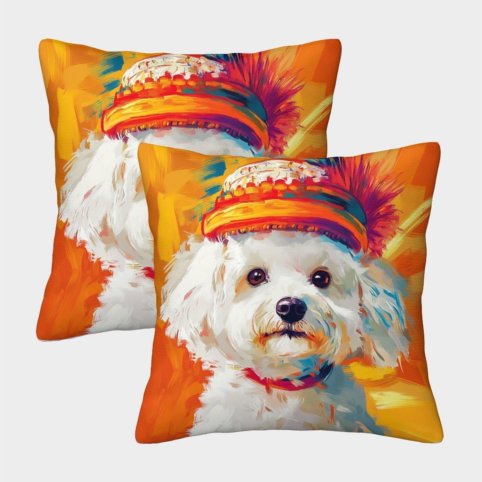 QFVANSIYO Artful 3D Printed Feather Pillowcase Microfiber Bedroom Decor Feather Pillow Cover for Adults Teens 50x50cm