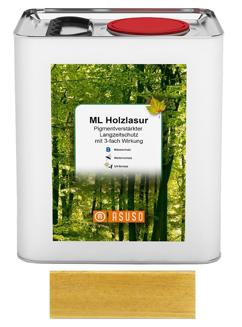 Holzlasur LANGZEITSCHUTZ 5 L eiche hell