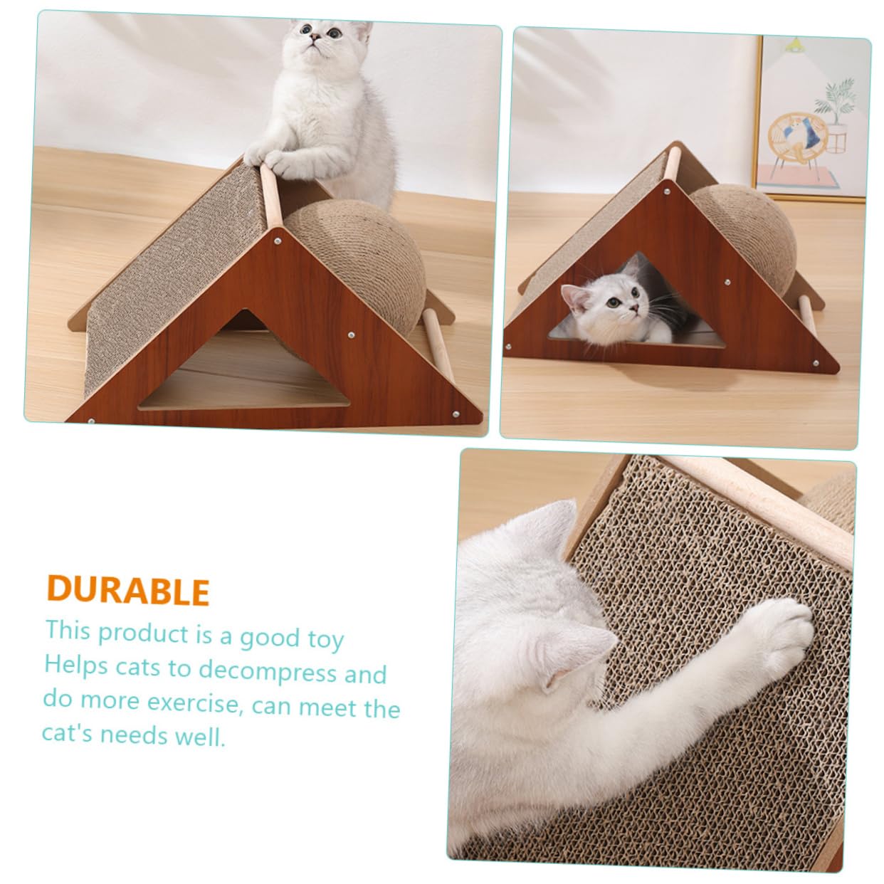 Rascador De Suelo para Gatitos Rascador para Gatos Ideal para Mascotas En Casa