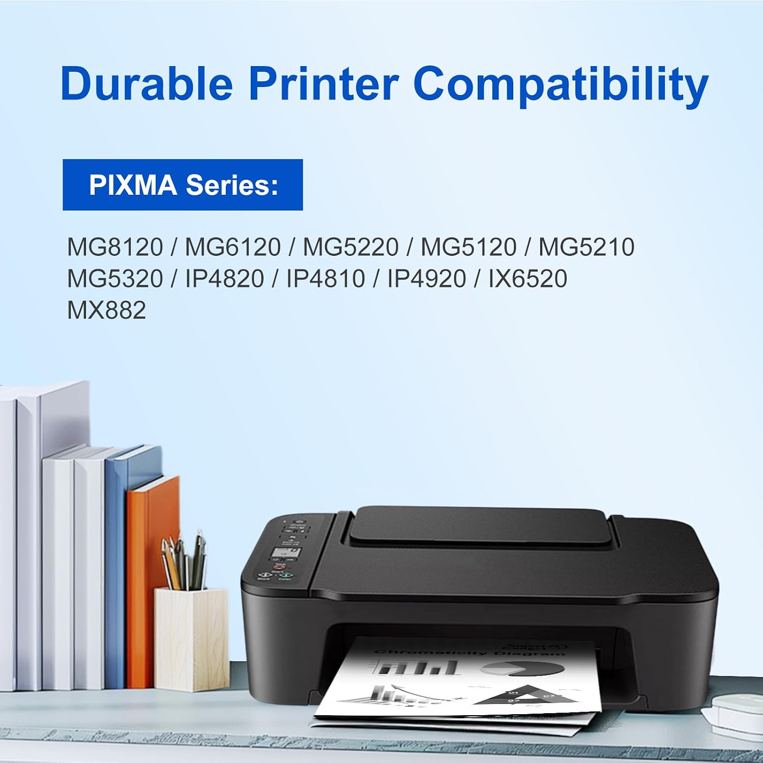 PGI-225 Ink Cartridge Replacement for Canon PGI-225 PGI225 225 PGI225BK Compatible with Canon PIXMA MG6220 MG6120 MG5320 MX882 MX892 Printers (5 Black) image 2