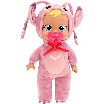 CRY Babies Tiny Cuddles Disney Angel Baby Doll Inspired by Angel by Disney Lilo&Stitch with 3 Accessories Care and Care She Cries Real Tears Children 18 Months and Up