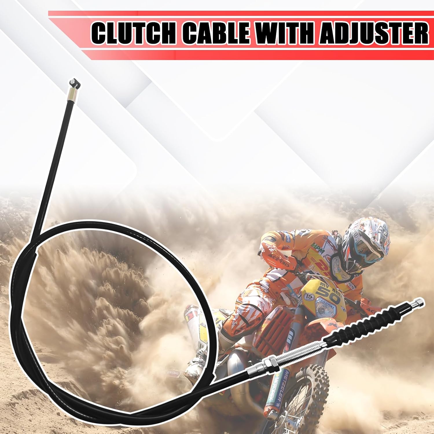 Clutch Cable Motorcycle for Honda, Clutch Cable for Honda XR75 XR80 XR100 XR80R XL80S CRF80F CRF100F 22870-GN1-000 22870-107610 22870-116-670 22870-GN1-A50 22870-KN4-A60 Dirt Bike