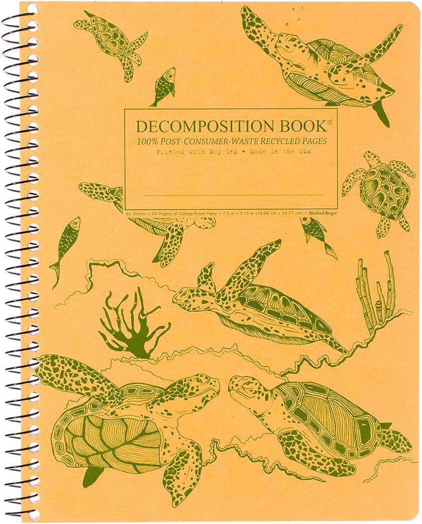 Sea Turtles College Ruled Spiral Notebook