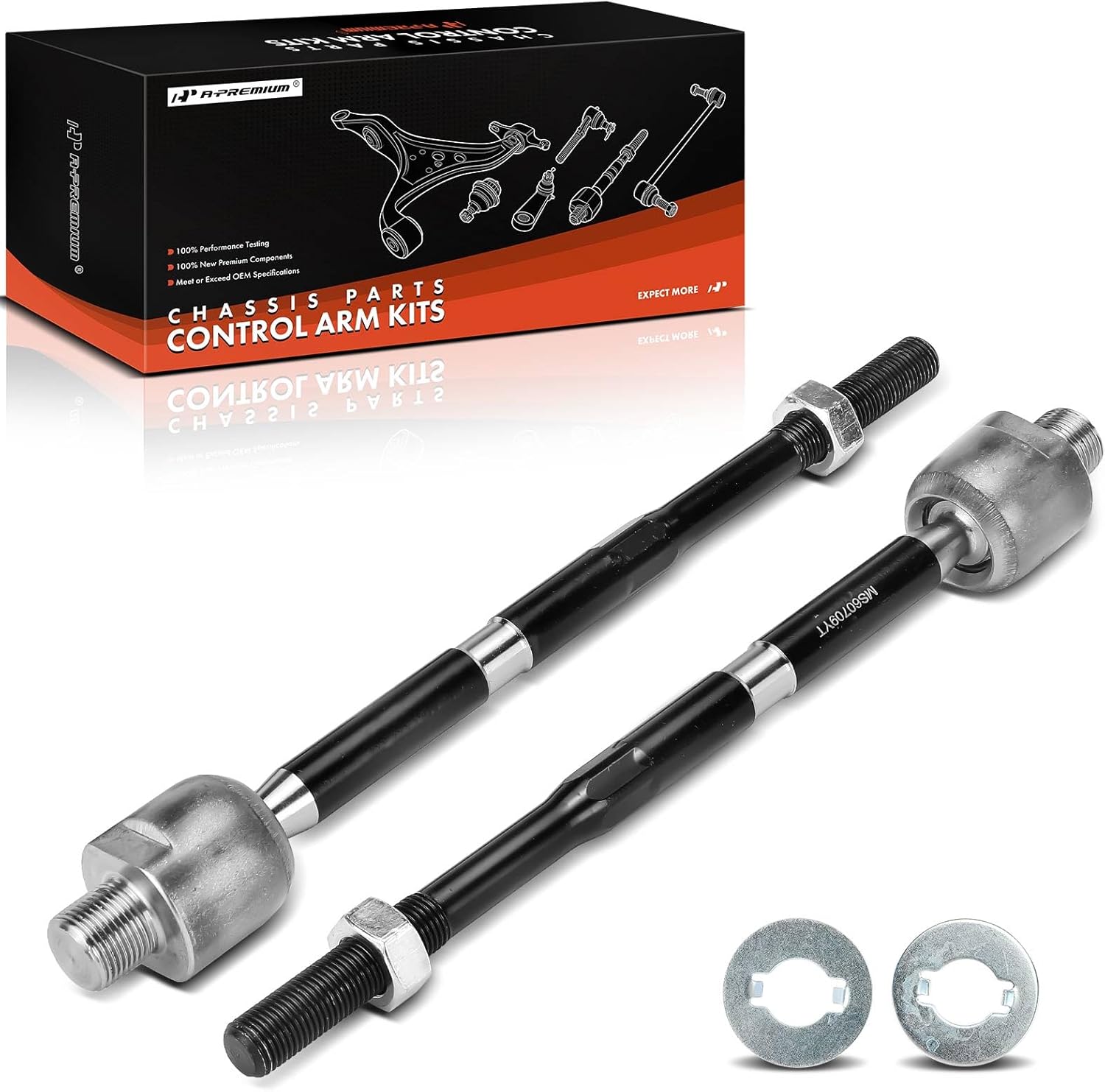 A-Premium 2 x Front Inner Tie Rod Ends Compatible with Acura RDX 2007-2012