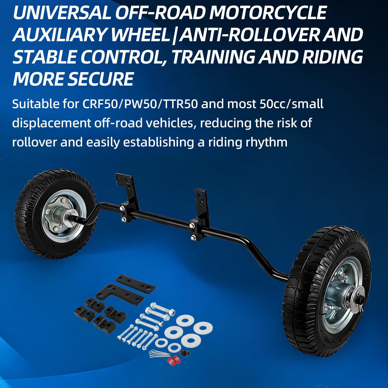 Ruedas de entrenamiento para motocross, universales para CRF50 PW50 TTR 50 MX125 MX350 MX500 MX400 MX250 MX650 50CC la mayoría de Dirt Pit Bike