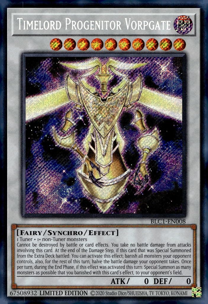 Amazon.com: YU-GI-OH! Timelord Progenitor Vorpgate - BLC1-EN008 - Secret  Rare