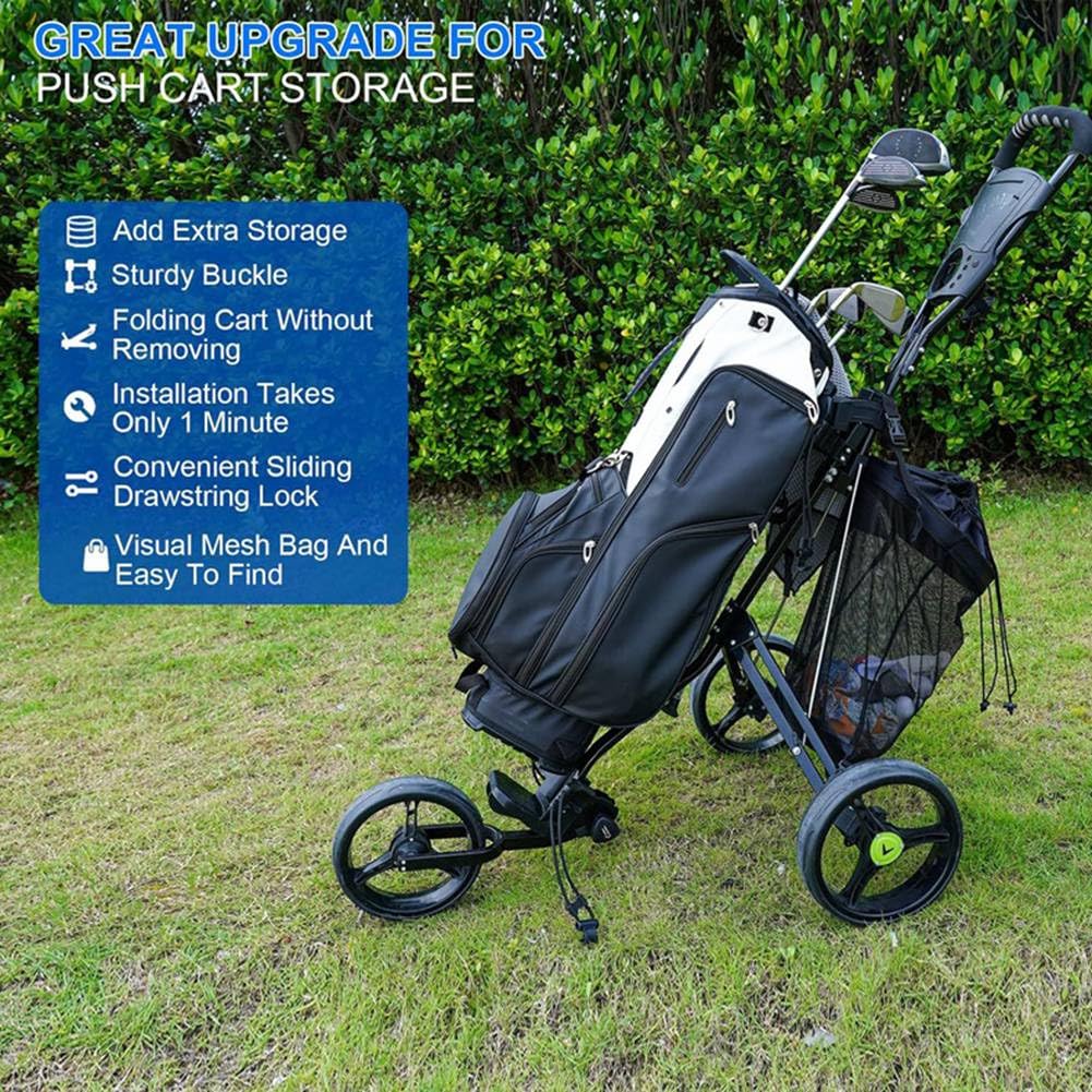 Trolley-Netztasche, Universelle Golf-Push-Cart-Netztasche, Organizer, Aufbewahrungstasche, Golfwagen-Zubehör