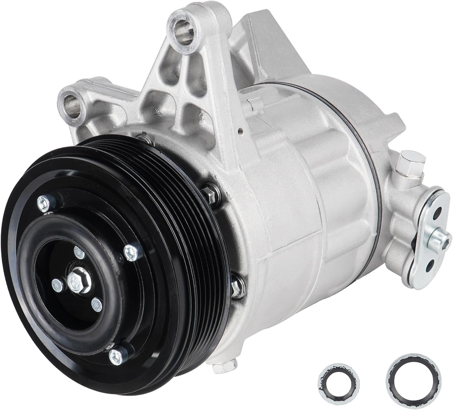 NEW Air Conditioner A/C Compressor with Clutch for Buick Allure 3.0L/3.6L 2010, LaCrosse 3.0L 2010, 3.6L 2010-2011, for Cadillac SRX 3.0 2010-2011, Saab 9-4X 3.0 2011, Replace CO22160LC