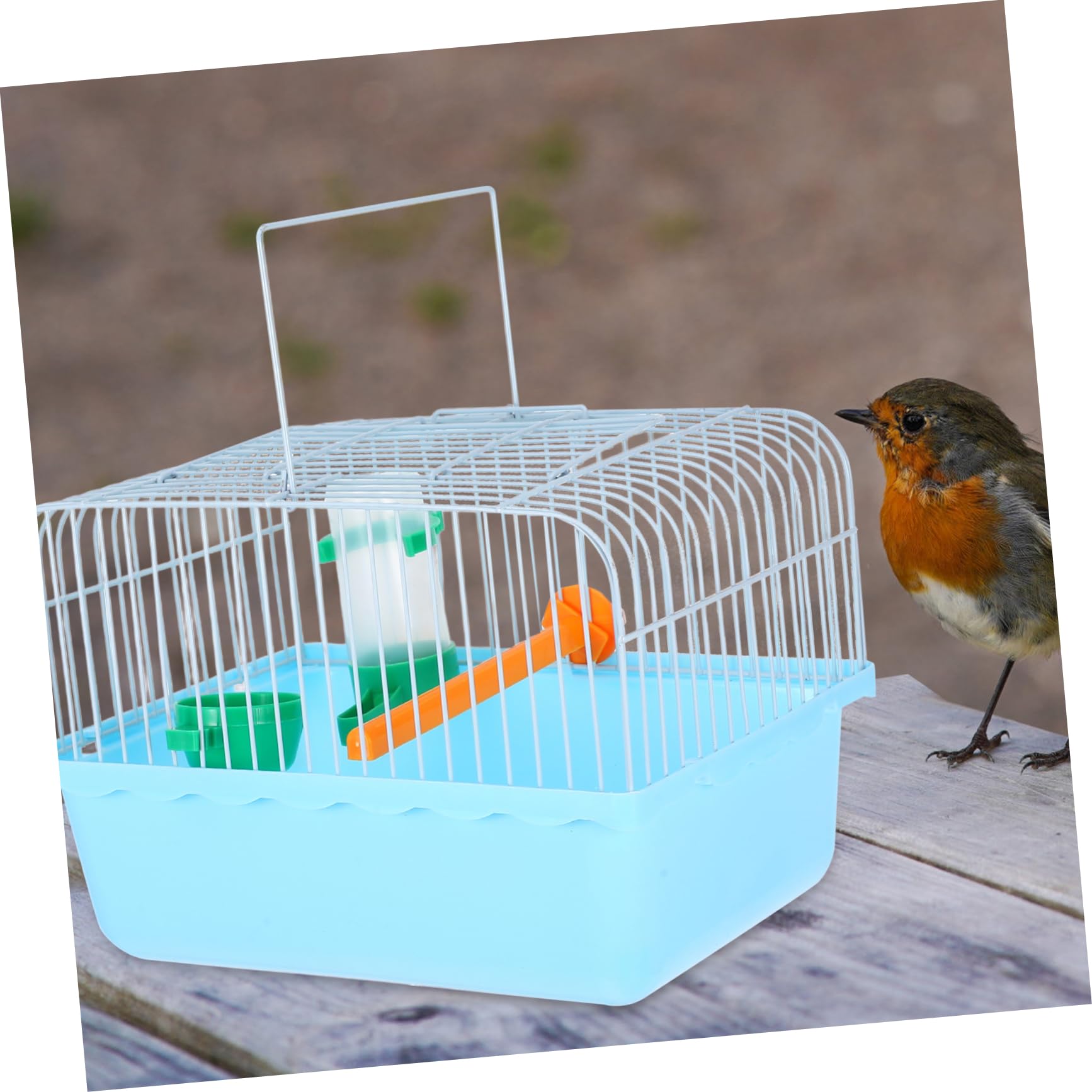 Tragbarer Vogelkäfig Mit Sitzstange Futterbox Und Wasserspender Leichter Kleiner Reisekäfig Für Papageien Und Kleintiere Stabiler Vogelträger Für Sicheren Transport