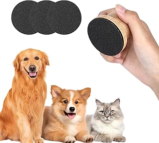 Dog Nail File, Pet Scratch Board, Including 3 Replaceable File Discs, Can be Used to Modify and Polish Pet Toenails, and Help Dogs and Cats Establish Fingertip Health(White)