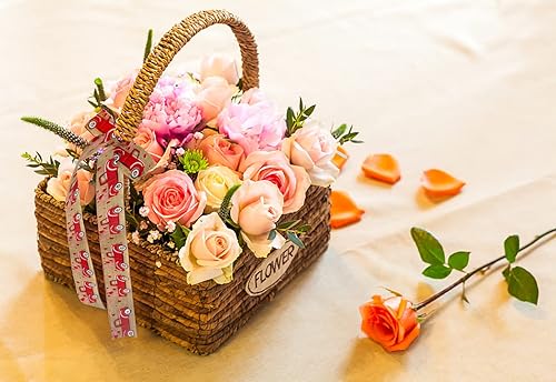 Miniatura 4 de Cinta con alambre para el día de San Valentín, cinta de arpillera roja de 2.5 pulgadas y 10 yardas para envolver regalos, cinta de búfalo de corazón