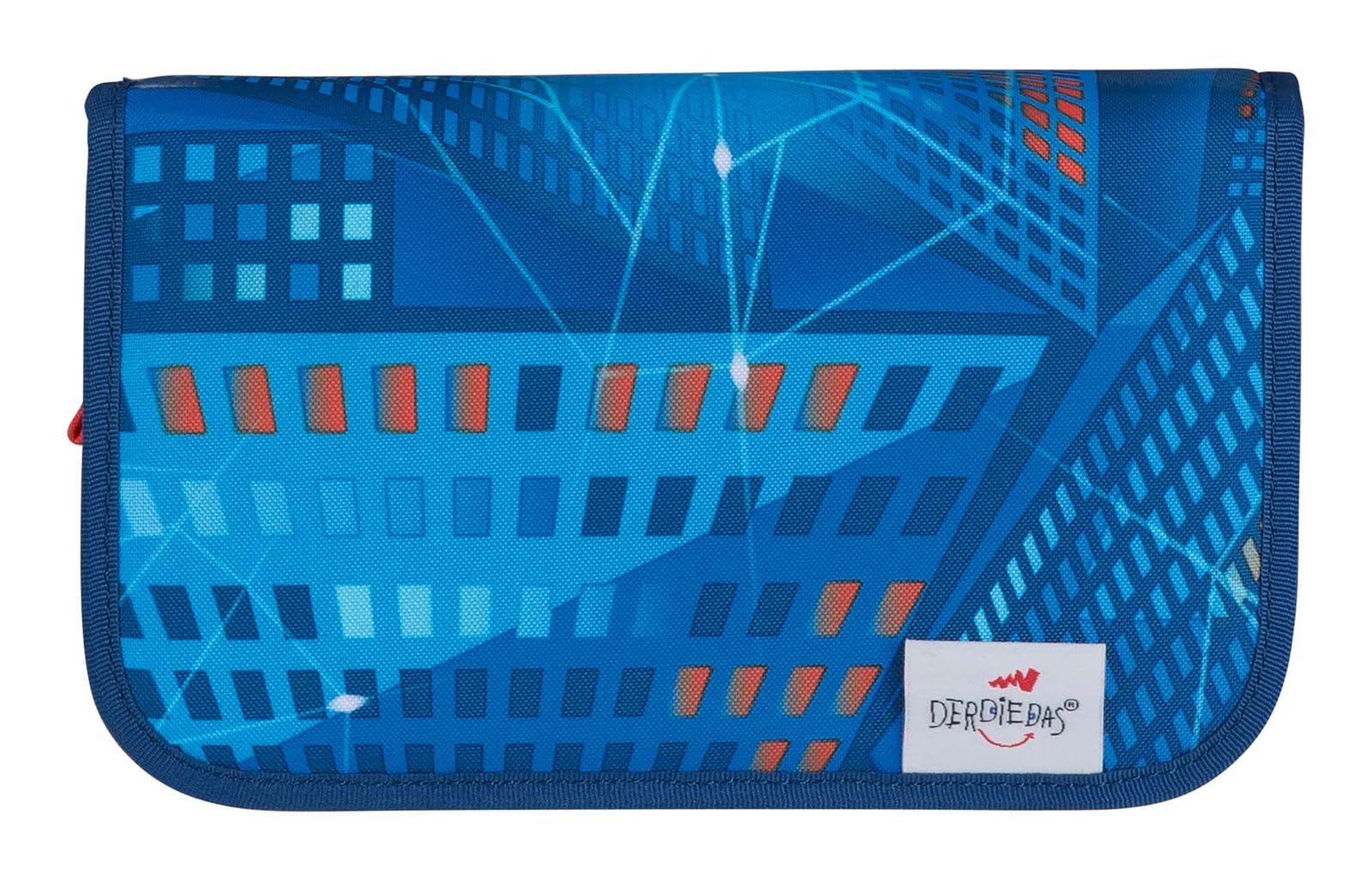 DerDieDas Schulranzen ErgoFlex Tiny Set 6-teilig Turbo Speed blau