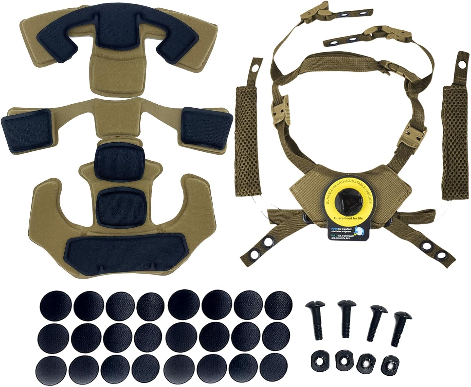 Multi-Sport Helmet Pad Inserts - Universal Helmet Comfort Padding Kit - Memory Foam Replacement Pads for Cycling, Motorcycle,Airsoft,Sports & Safety Helmets