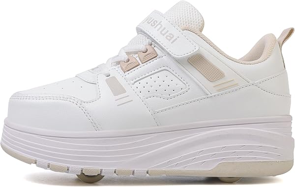 Scarpe da Skateboard a Due Ruote per Ragazze e Ragazzi, Scarpe da Ginnastica con Ruote Retrattili, Scarpe Pattini per Bambini, Perfette per Feste, Compleanni, Pasqua, Natale - 2