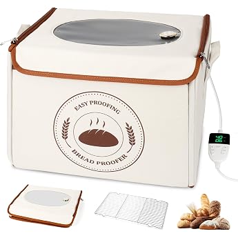 Bourske Bread Proofing Box, Sourdough, Three-Way Heating Proofing Box with Heating for Sourdough Dough Fermentation Box with 