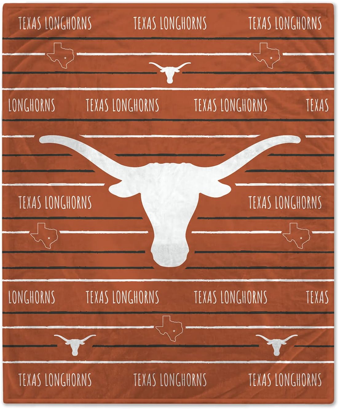 Officially Licensed NCAA 50" x 60" Logo Stripe Flannel Fleece Blanket