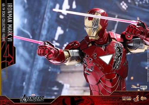 Miniatura 6 de Hot Toys Figura de Marvel The Avengers Iron Man Mark VI DIECAST a escala 1/6