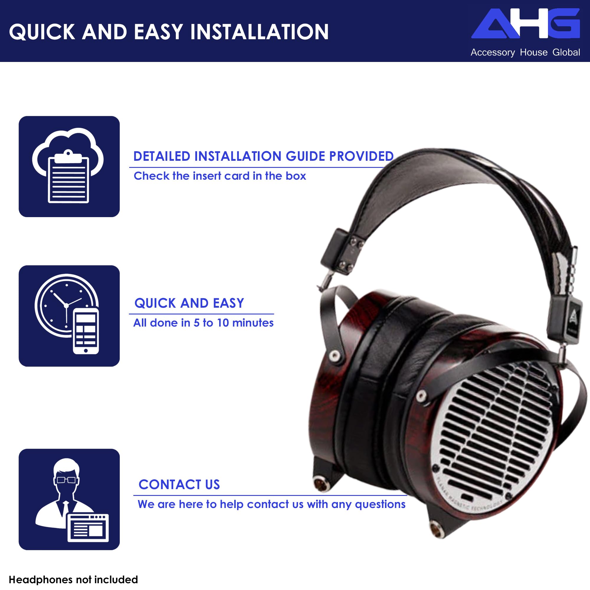 AHG Accessory House Global Padiglioni in pelle di pecora perforata LCD 2 3 4 x cuscinetti auricolari compatibili con Audeze LCD-2 (chiuso) LCD-GX LCD-2 Classic LCD-3 LCD-4 LCD-4Z LCD-X LCD-XC LCD-MX4