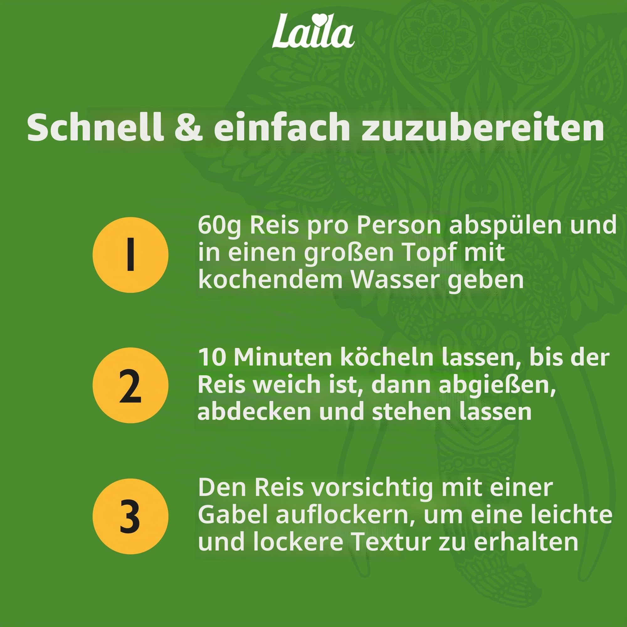 Laila Basmatireis 20 kg, aromatischer Reis im Basmati-Stil, 20 kg Basmatireis Langkorn für Biryani, Pilaw oder Pulao, glutenfreier Reis, 100% reiner Langkornreis