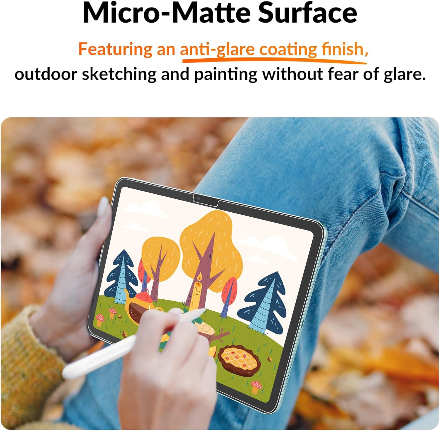 KCT 2 Pack Paperfeel AlignGuard Pro Tray Screen Protector for iPad Air 13 Inch (M4/M3/M2 2026-2024), Write Like Real Paper, Anti Glare Matte Film