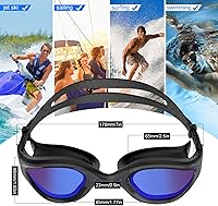 Vista 7 de WIN.MAX - Goggles de natación polarizados, antivaho, antirrayos ultravioleta, sin filtraciones y con visión clara para hombres, mujeres, adultos