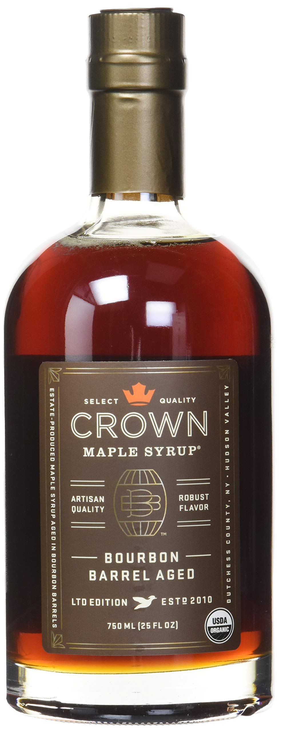 3 pack Crown Maple Syrup with Robust Flavor Bourbon Barrel Aged LTD Edition 25 FL OZ